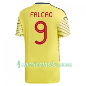 Camisolas de Futebol Colômbia Radamel Falcao 9 Equipamento Principal Copa América 2019 Manga Curta